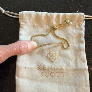 Kendra Scott Gold Adjustable Bar Bracelet